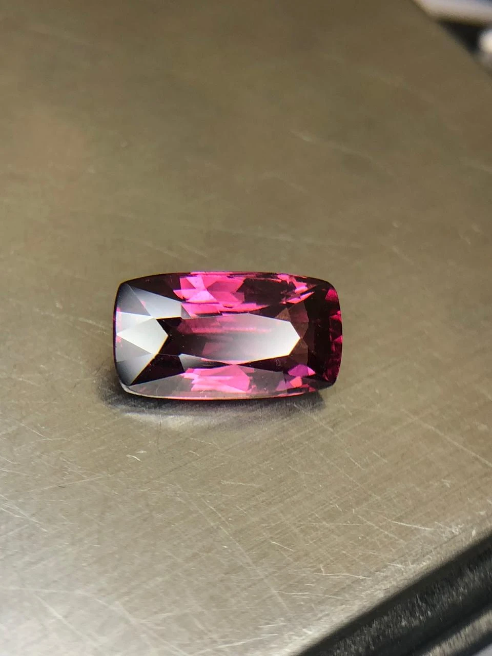 Malaya Garnet  4.4 carats in Modified Cushion Cut from Madgascar — view 4